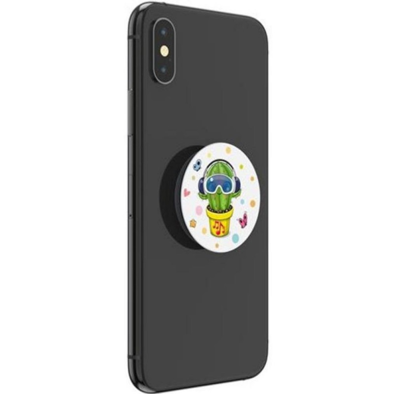Оригинален попсокет PopSockets® PopGrip Basic Cool Cactus, Многоцветен