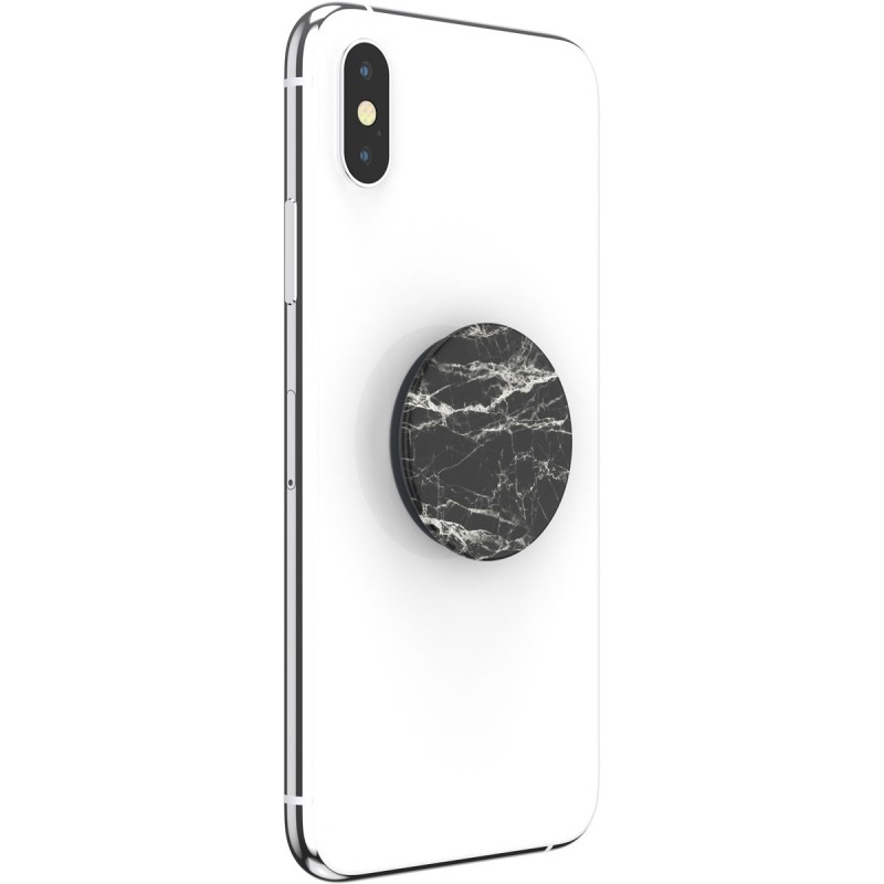 Оригинален попсокет PopSockets® PopGrip Basic Mod Marble, Черен