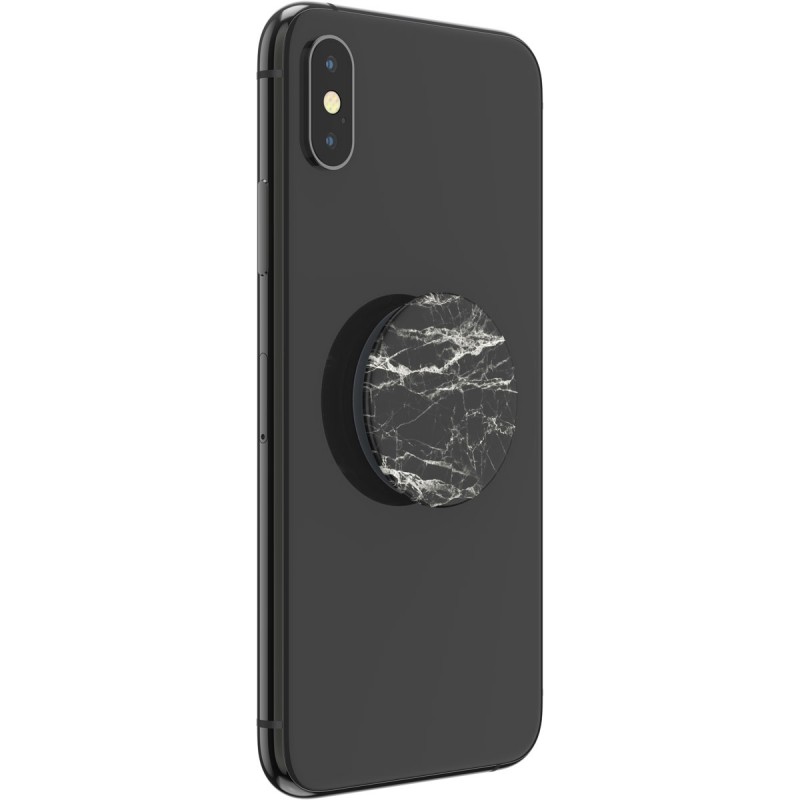 Оригинален попсокет PopSockets® PopGrip Basic Mod Marble, Черен