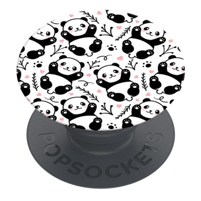 Оригинален попсокет PopSockets® PopGrip Basic Panda Boom, Многоцветен