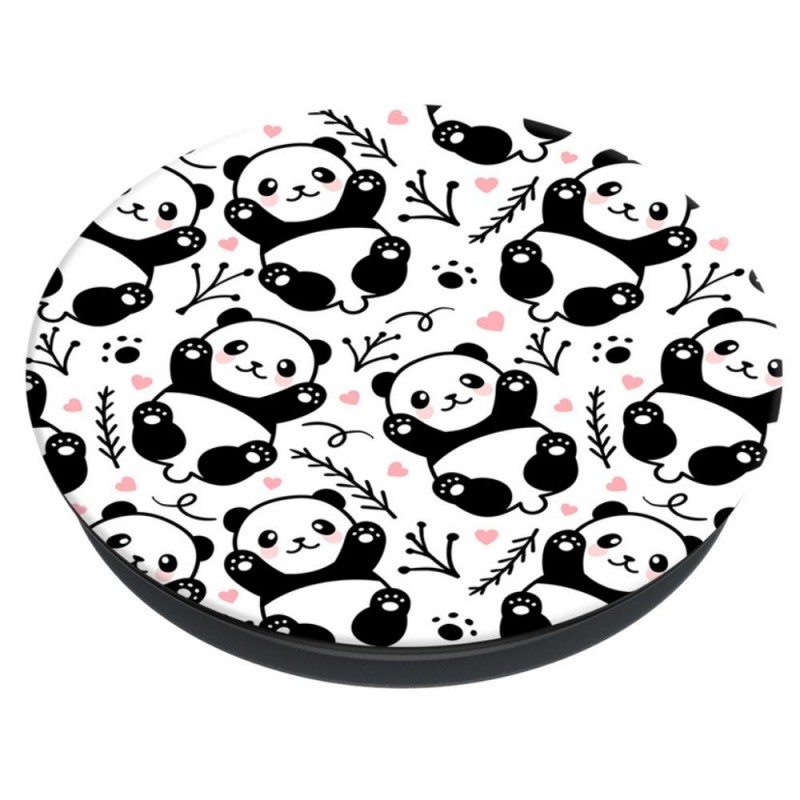 Оригинален попсокет PopSockets® PopGrip Basic Panda Boom, Многоцветен