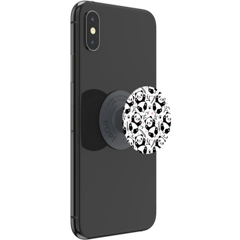 Оригинален попсокет PopSockets® PopGrip Basic Panda Boom, Многоцветен