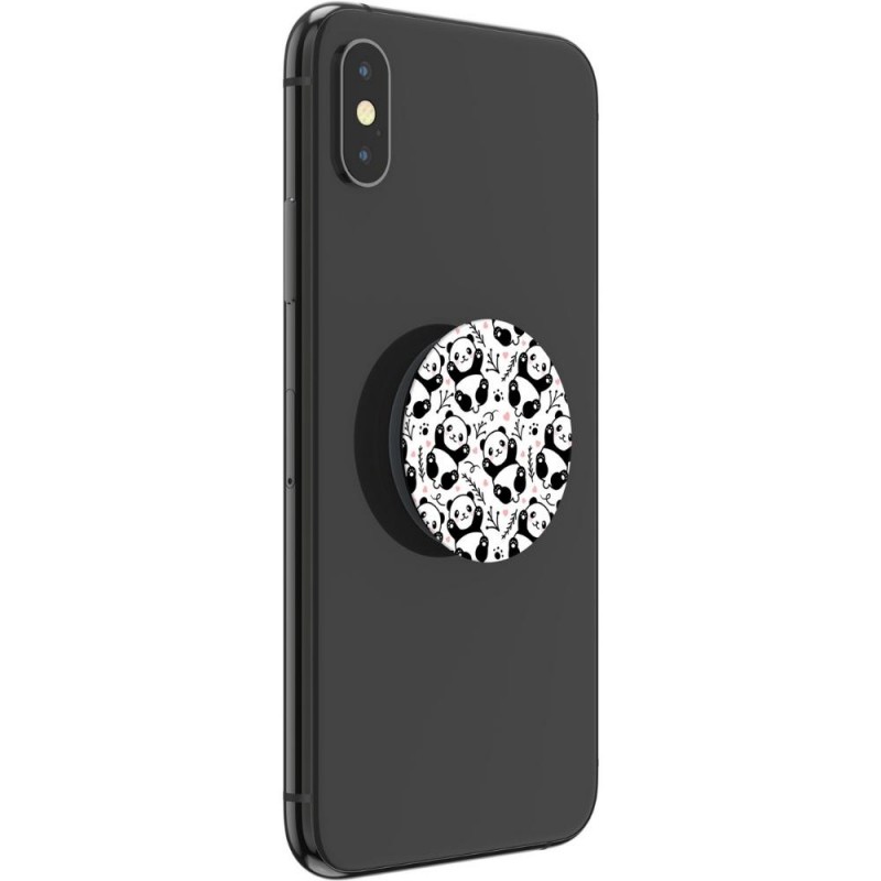 Оригинален попсокет PopSockets® PopGrip Basic Panda Boom, Многоцветен