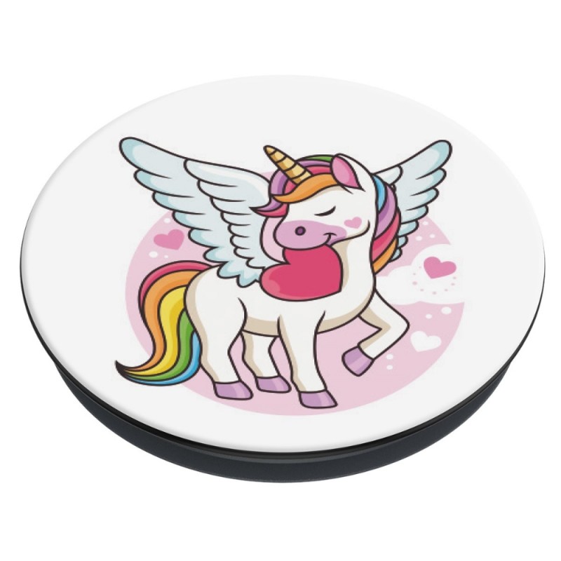 Оригинален попсокет PopSockets® PopGrip Basic Unicorn, Многоцветен