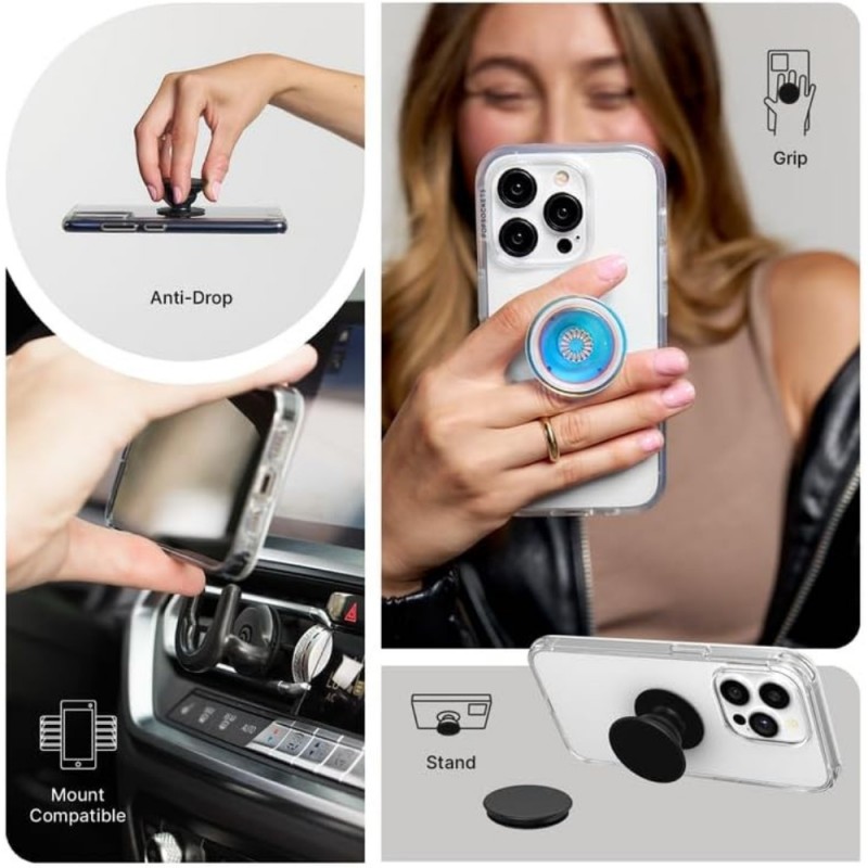 Оригинален попсокет PopSockets® PopGrip Boho Butterfly, Многоцветен