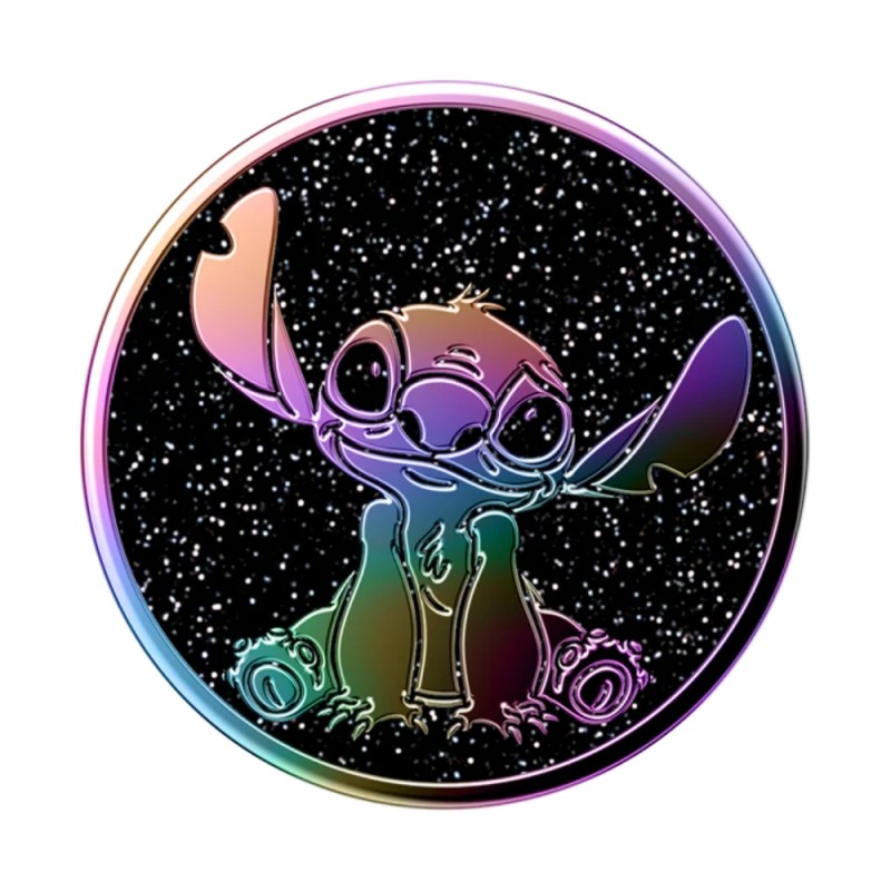 Оригинален попсокет PopSockets® PopGrip Enamel Oil Slick Stitch, Многоцветен