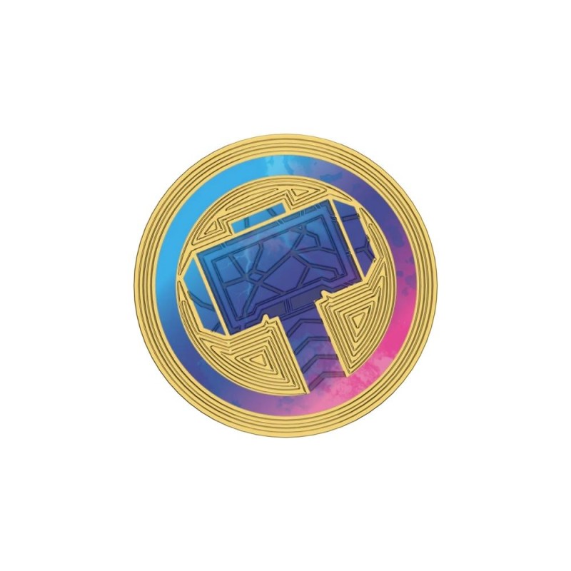 Оригинален попсокет PopSockets® PopGrip License Enamel Mighty Thor’s Hamer, Многоцветен