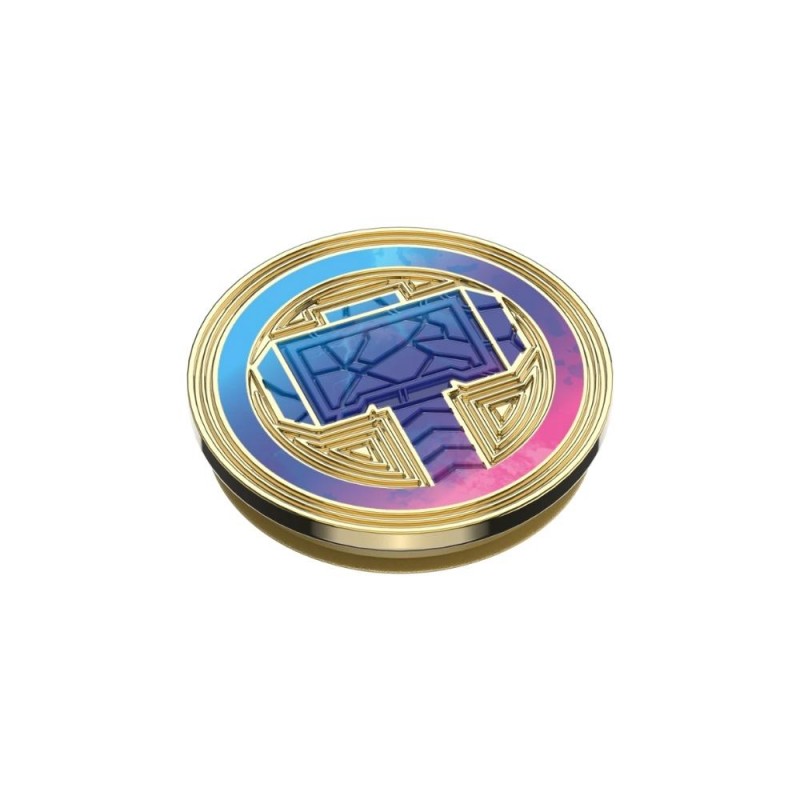 Оригинален попсокет PopSockets® PopGrip License Enamel Mighty Thor’s Hamer, Многоцветен