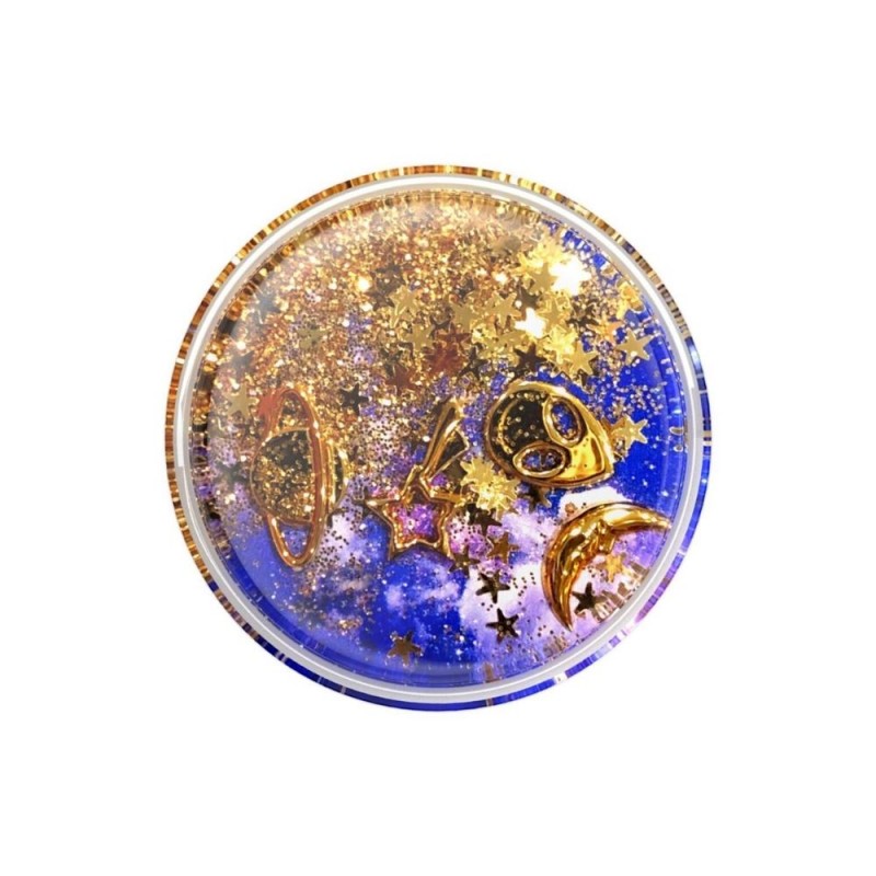 Оригинален попсокет PopSockets® PopGrip Luxe Tidepool Cosmic Escape, Лилав