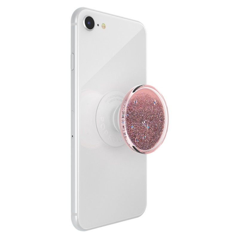 Оригинален попсокет PopSockets® PopGrip Luxe Tidepool Rose, Розов