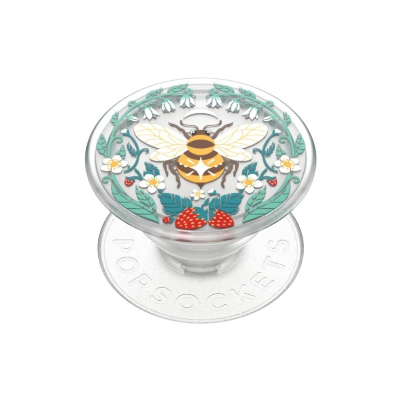 Оригинален попсокет PopSockets® PopGrip PlantCore Bee Boho, Многоцветен