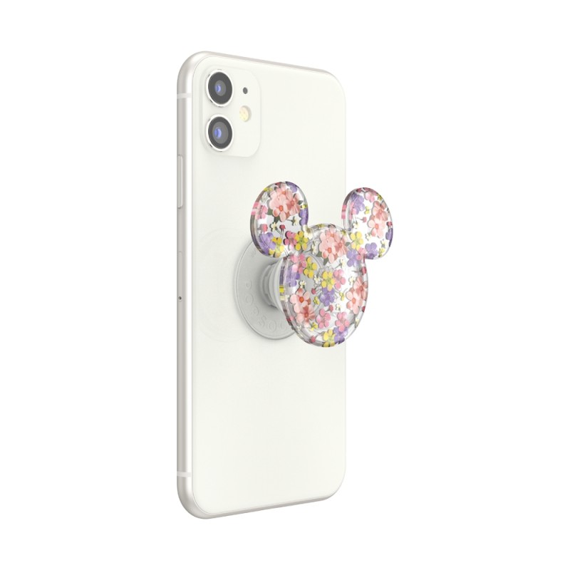 Оригинален попсокет PopSockets® PopGrip PopOut Earridescent Mickey Cascading Flowers, Многоцветен