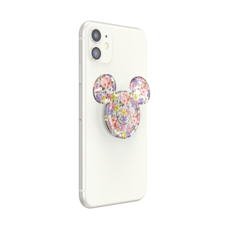 Оригинален попсокет PopSockets® PopGrip PopOut Earridescent Mickey Cascading Flowers, Многоцветен