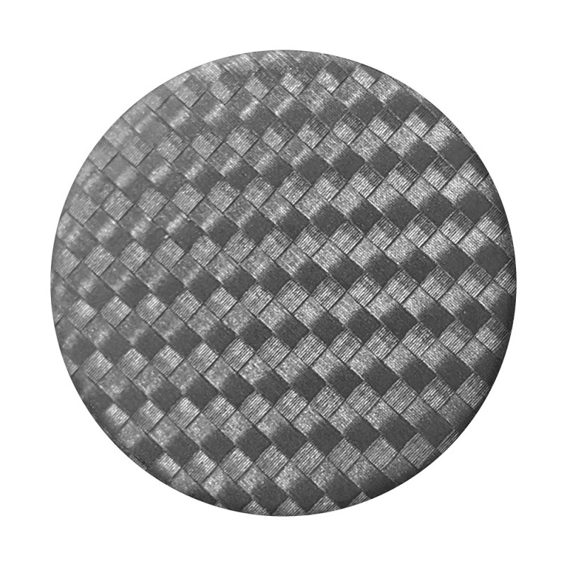 Оригинален попсокет PopSockets® PopGrip Premium Carbonite Weave, Сребрист