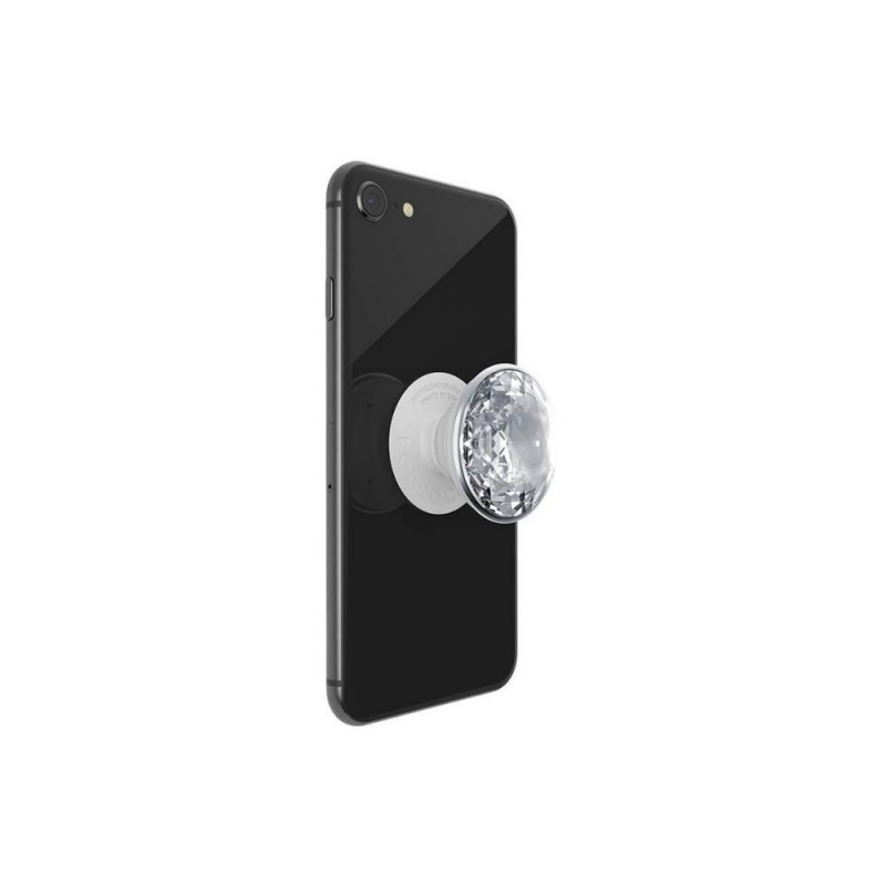 Оригинален попсокет PopSockets® PopGrip Premium Disco Crystal Silver, Сребрист