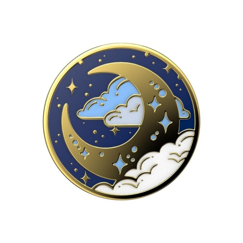 Оригинален попсокет PopSockets® PopGrip Premium Enamel Fly Me To The Moon, Многоцветен