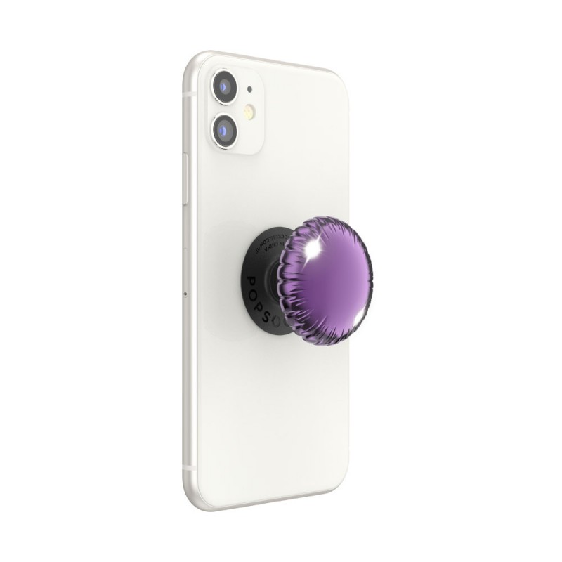 Оригинален попсокет PopSockets® PopGrip Premium Foil Balloon, Лилав