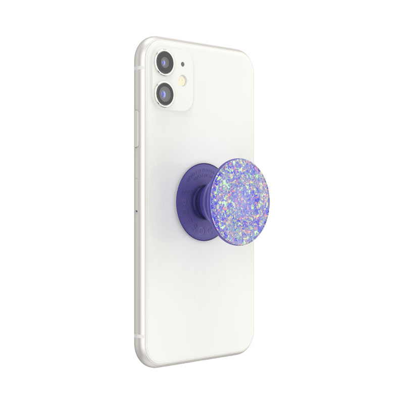 Оригинален попсокет PopSockets® PopGrip Premium Iridescent Confetti Ice, Лилав