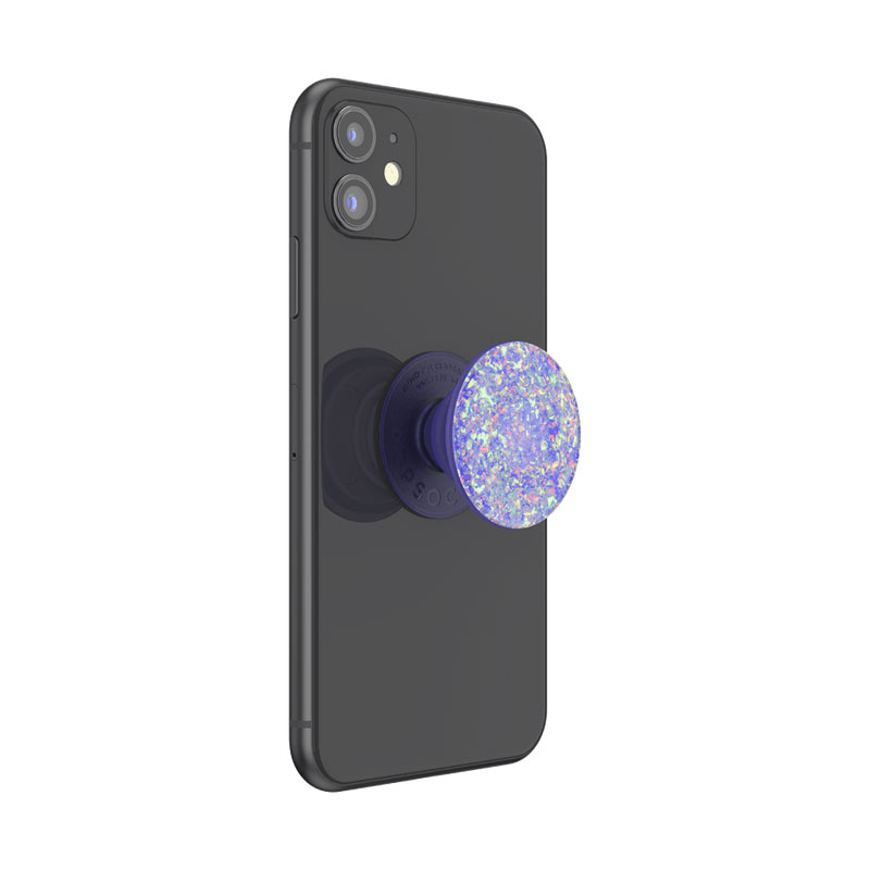 Оригинален попсокет PopSockets® PopGrip Premium Iridescent Confetti Ice, Лилав