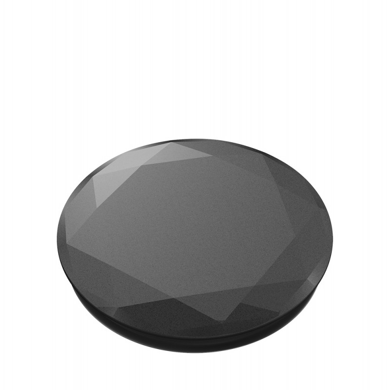 Оригинален попсокет PopSockets® PopGrip Premium Metallic Diamond, Черен