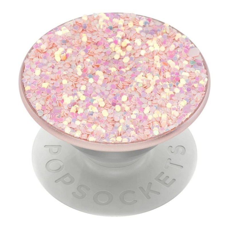 Оригинален попсокет PopSockets® PopGrip Premium Sparkle Rosebud, Розов