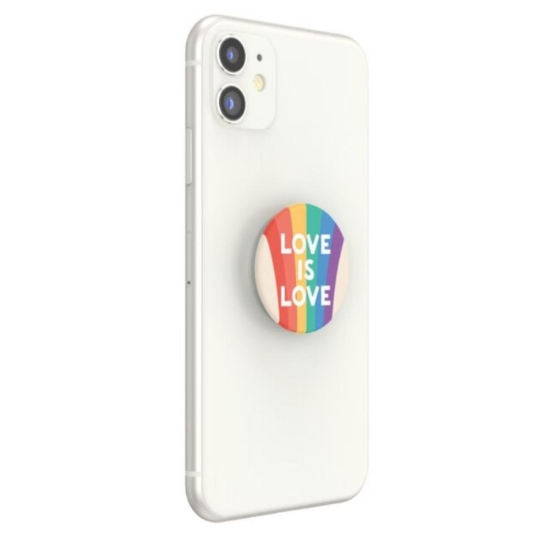 Оригинален попсокет PopSockets® PopGrip Standard Love is Love, Многоцветен
