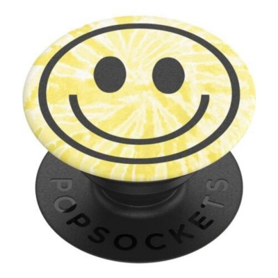 Оригинален попсокет PopSockets® PopGrip Standard Tie Dye Smiley, Многоцветен