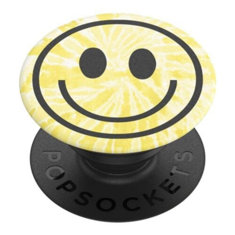 Оригинален попсокет PopSockets® PopGrip Standard Tie Dye Smiley, Многоцветен