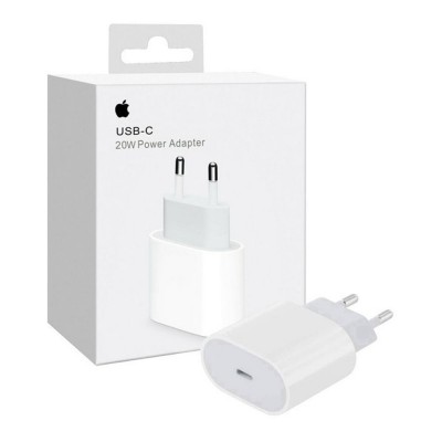 Оригинално Зарядно устройство адаптер Apple 20W USB-C, MHJE3ZM/A в кутия, 220V, Бял