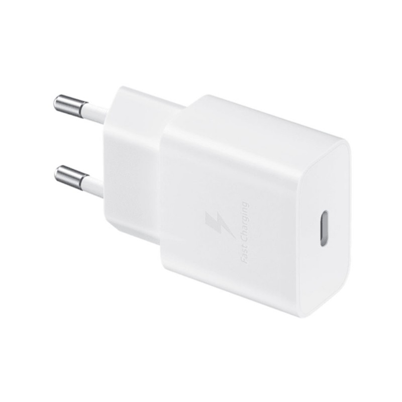 Оригинално мрежово зарядно устройство преходник адаптер Samsung EP-T1510NWEGEU 15W Type C, 220V Fast Charging в кутия, Бял