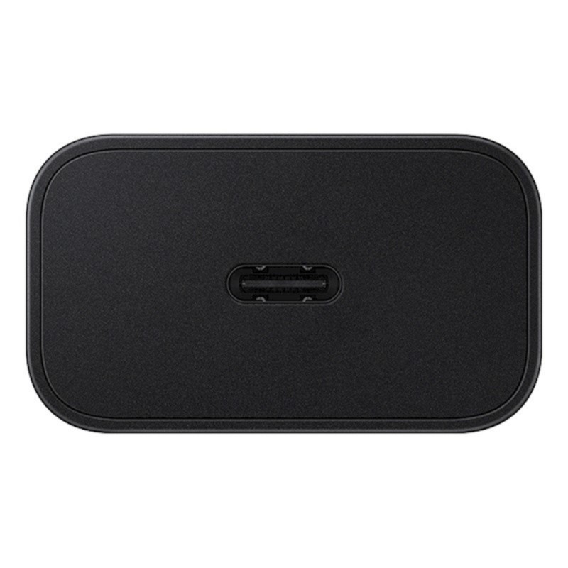 Оригинално мрежово зарядно устройство преходник адаптер Samsung EP-T2510NBEGEU 25W, 3A, Type C, 220V Super Fast Charging в кутия, Черен