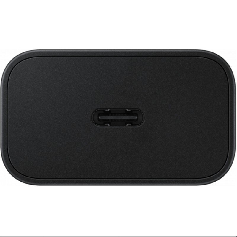 Оригинално мрежово зарядно устройство комплект Samsung EP-T2510XBEGEU, 25W, 3A, 1 x USB-C, с USB-C кабел, Черно