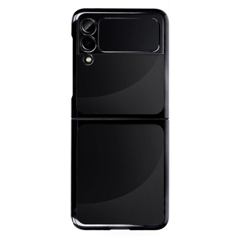 Пластмасов прозрачен кейс MBX с кант, За Samsung Galaxy Z Flip3 5G, Черен