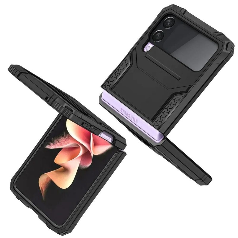 Подсилен кейс bSmart Ring Armor, За Samsung Galaxy Z Flip4 5G, Черен