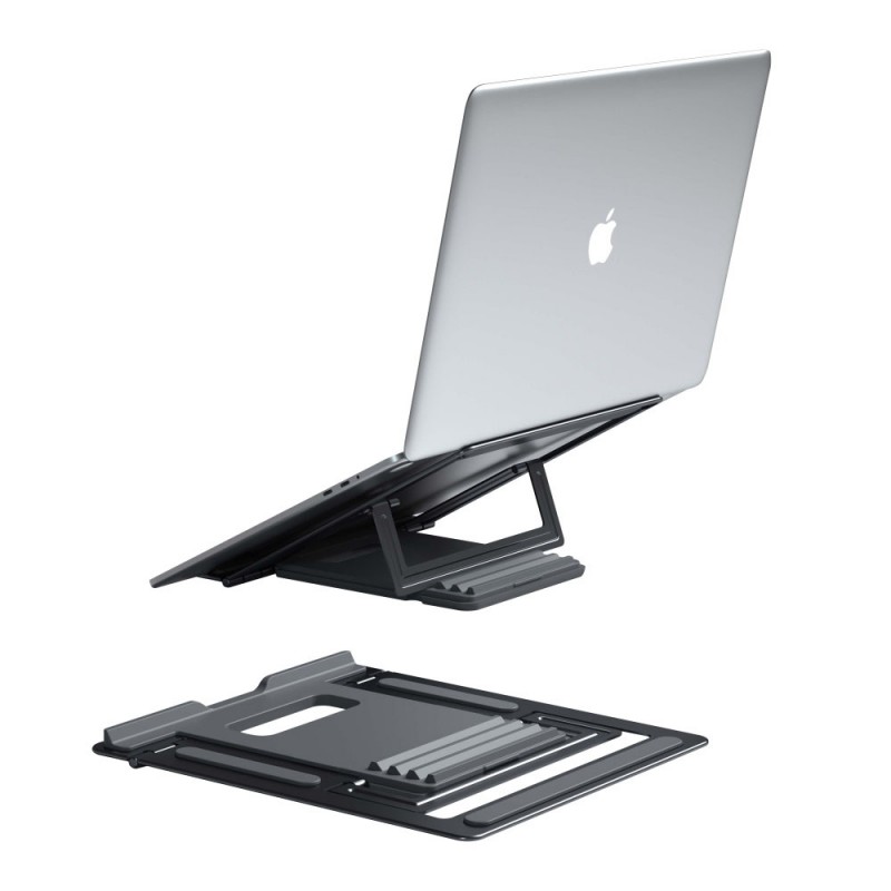 Поставка за лаптоп алуминиева XO C78, Черна