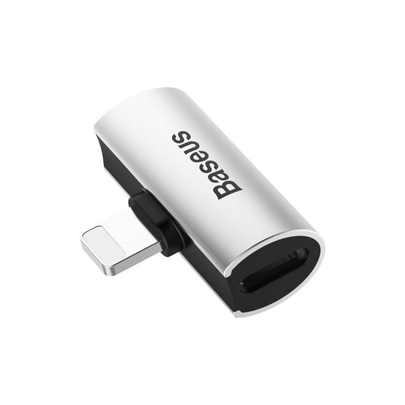 Адаптер Baseus L46, Lightning към 2 x Lightning, Сребрист