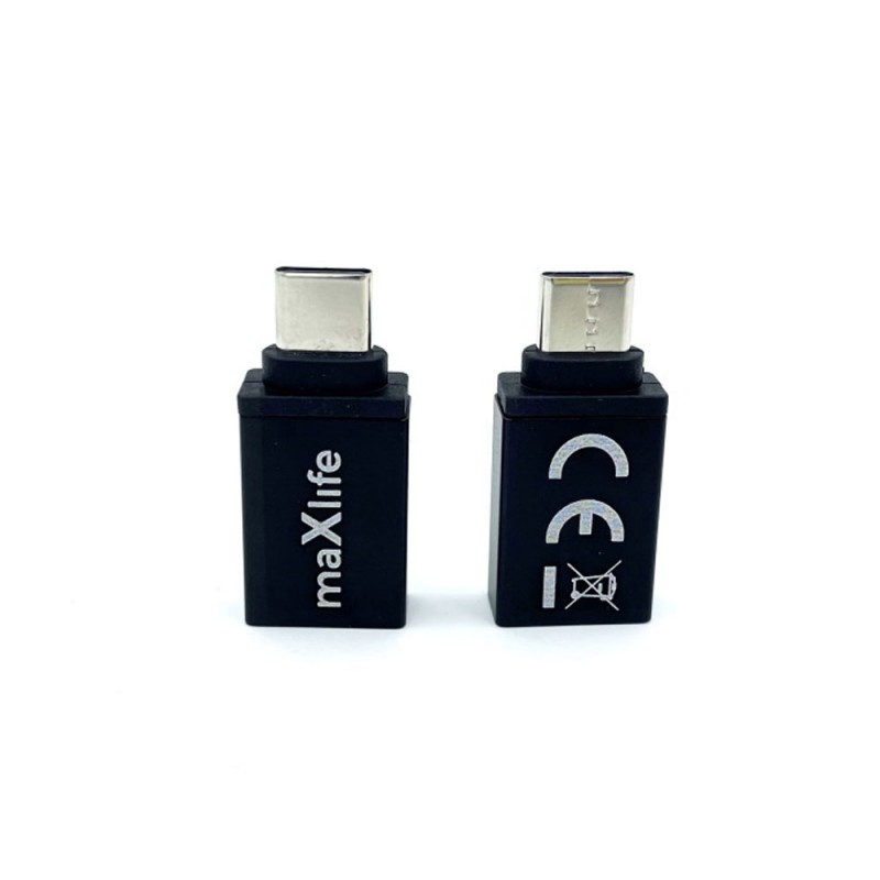 Адаптер Maxlife, USB 3.0 към Type C, Черен