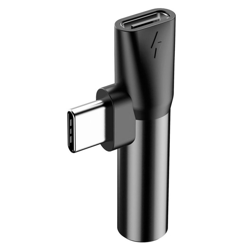 Адаптер Baseus L41, Type C към Type C и 3.5мм, Черен