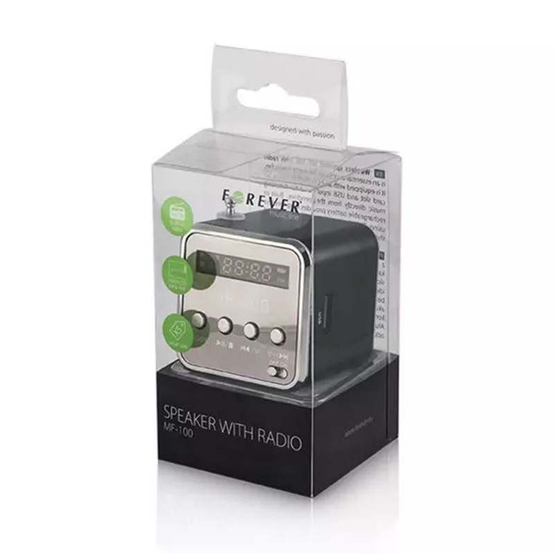 Преносима тонколона с радио Setty MF-100, Черна