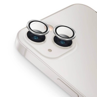 Протектор задна камера метални рингове MBX за iPhone 14, 14 Plus, Сребрист