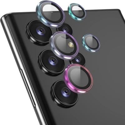 Протектор задна камера метални рингове MBX за Samsung Galaxy S22 Ultra 5G (S908B), Многоцветен