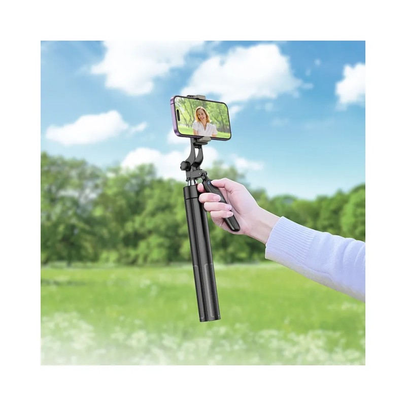 Селфи стик Hoco K19 трипод статив с безжично дистанционно управление, черен