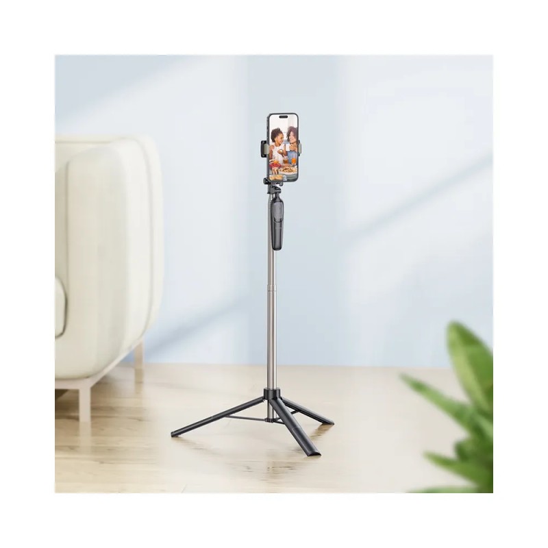 Селфи стик Hoco K19 трипод статив с безжично дистанционно управление, черен