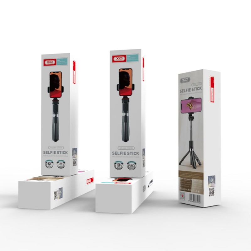 Селфи стик XO SS08 Трипод с Bluetooth, Черен