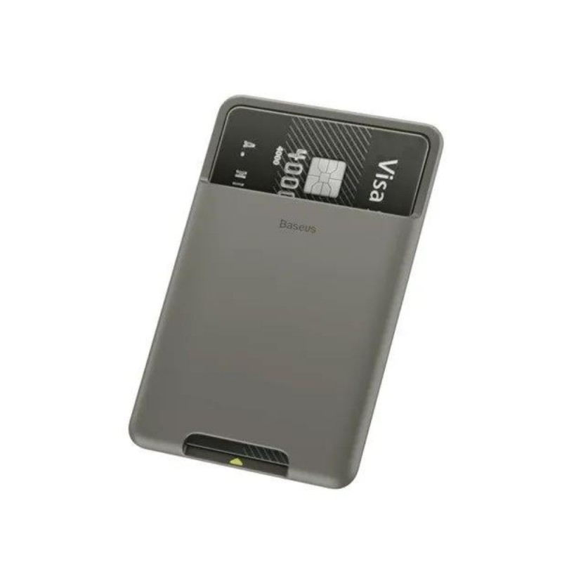 Силиконов държач за карти Baseus, Тъмносив