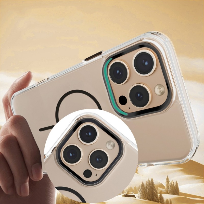 Силиконов кейс bSmart Clear Thin Magsafe, За iPhone 17 (6.3), Черен