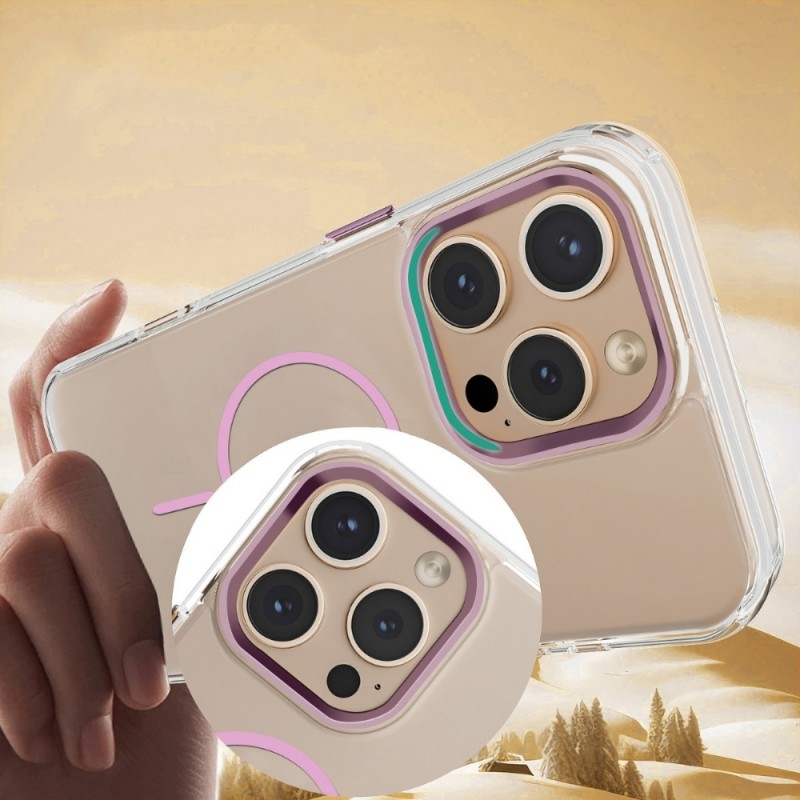 Силиконов кейс bSmart Clear Thin Magsafe, За iPhone 17 Air (6.9), Розов