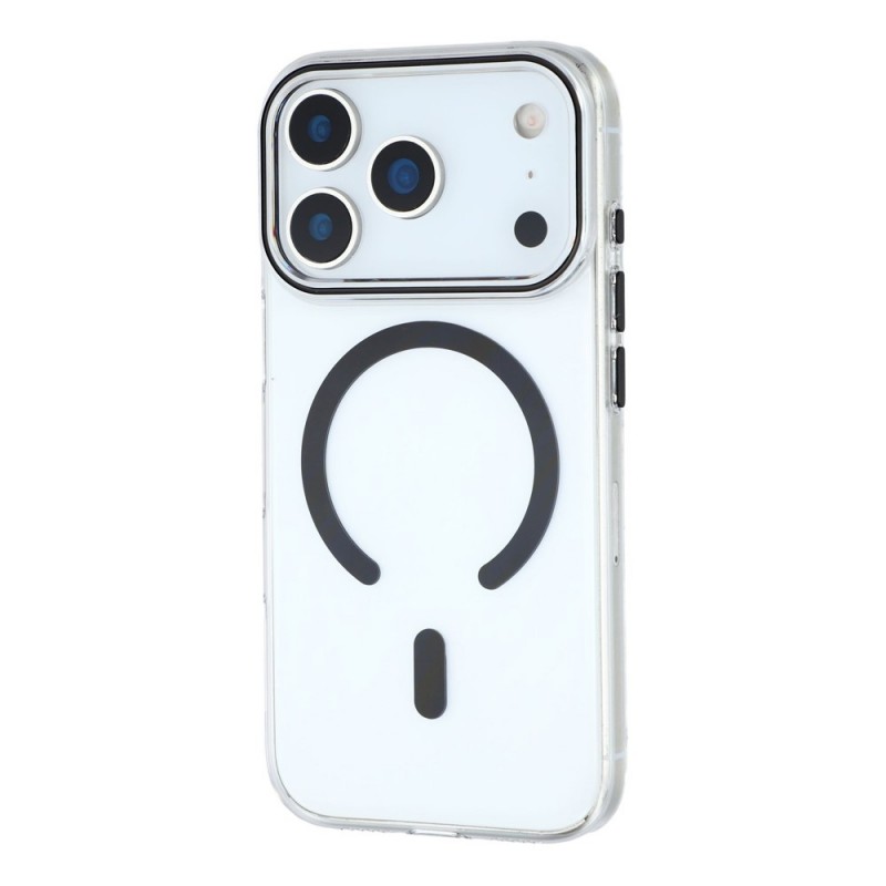 Силиконов кейс bSmart Clear Thin Magsafe, За iPhone 17 Pro (6.3), Черен