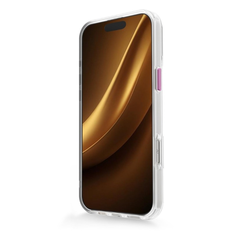 Силиконов кейс bSmart Clear Thin Magsafe, За iPhone 17 Pro (6.3), Розов