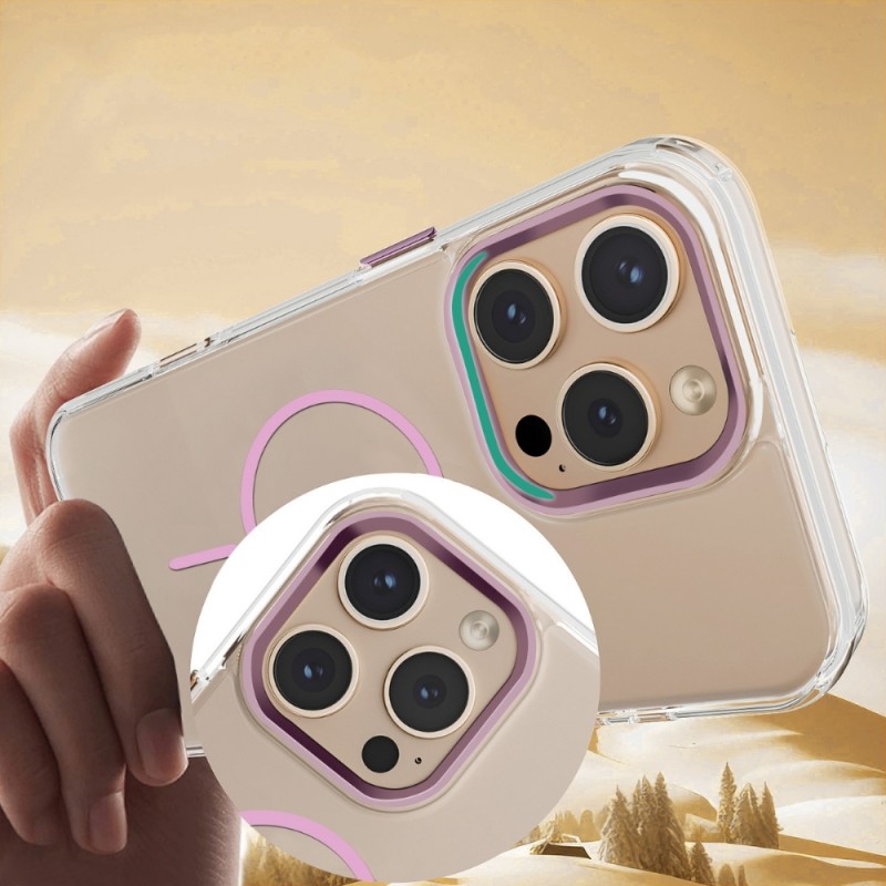 Силиконов кейс bSmart Clear Thin Magsafe, За iPhone 17 Pro (6.3), Розов